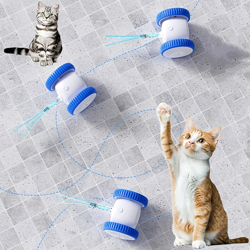 Cat Boredom Automatic Cat Toy Self-entertainment Artifact Resistant Bite Intelligent Sports Cat Toy Electric Exercise